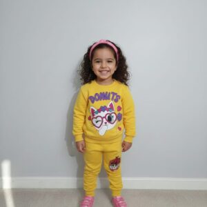 Kız Çocuk Sarı Eşofman Takımı